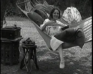Hammock: The Actress Gertrude Lawrence Lying in a Hammock