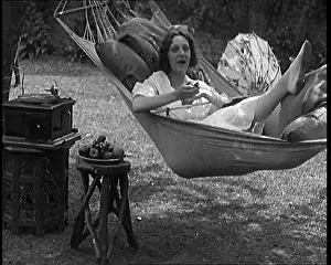 Hammock: The Actress Gertrude Lawrence Lying in a Hammock