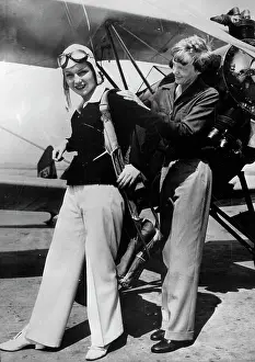 Earhart: Actress June Travis and Amelia Earhart