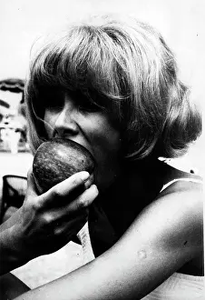 Biarritz: Actress Mireille Darc 1938 -