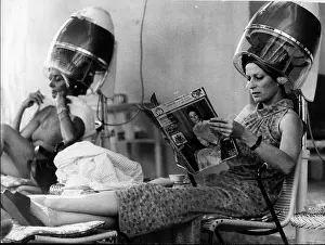 Silvana: Actress Silvana Mangano getting her hair down