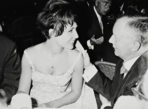 Ziemann: The actress Sonja Ziemann and actor Helmut Kutner at th
