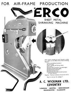 Shrinking: A.C.Wickman ERCO Sheet Metal Shrinking Machine