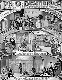 Typewriter: Advertisement around 1900