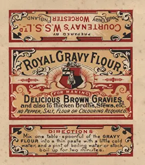 Gravy: Advertising - 1920's, Royal Gravy Flour, label