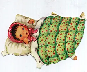 Quilt: Advertising - 1950's, cut outs, colour graphic