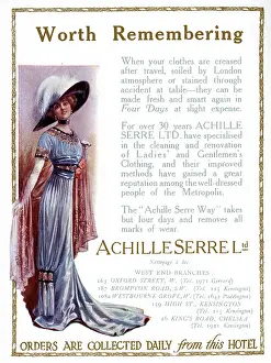 Achille: Advert, Achille Serre Ltd, London