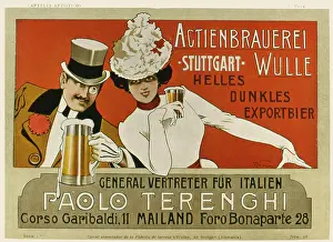 Paolo: Advertisement for Actien Brauerei, Stuttgart, Germany