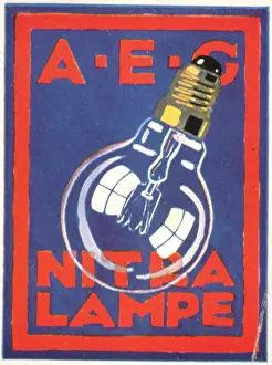 Filament: Advertisement for AEG Nitra Lamp