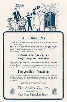 Vocalion: Advert for Aeolian Vocalion 1920
