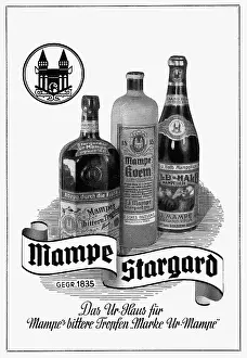 Korn: advertising, alcohol, bitters and Korn, Mampe