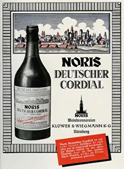 Cordial: advertising, alcohol, egg liqueur, Noris Deutscher