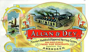Merchants: Advert, Allan & Dey, Fish Merchants, Aberdeen