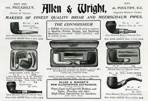 Poultry: Advert, Allen & Wright, Briar and Meerschaum pipes