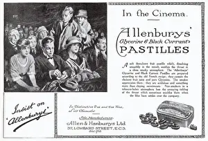 Packed: Advert for Allenburys Pastilles 1920