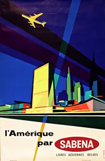 Nov16: Advertisement for America via Sabena airlines