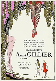 Ankles: Advert for Andre Gillier stockings