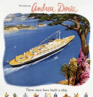 Doria: Advertisement for the Andrea Doria cruise ship
