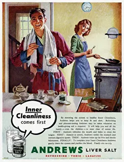 Salts: Advert for Andrews Liver Salts 1948