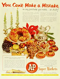 Candlestick: Advertisement for A&P Super Markets