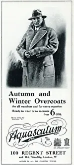 Aquascutum: Advert for Aquascutum coats 1930