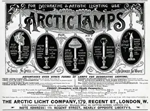 Item: Advert for Arctic Lamps 1898