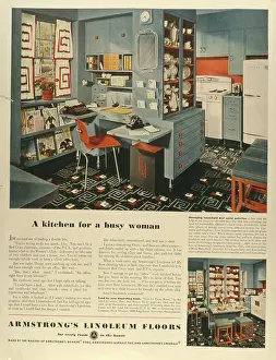 Floors: Advertisement for Armstrong's Linoleum Floors