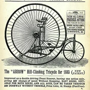 Patent: Advertisement, Arrow Hill-Climbing Tricycle