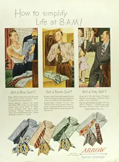 Handkerchief: Advertisement for Arrow shirts, ties and handkerchiefs
