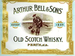 Kilt: Advert, Arthur Bell & Sons, Old Scotch Whisky, Perth
