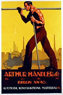 Workman: Advertisement for Arthur Handler & Co, Berlin, Germany