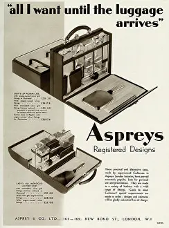 Pigskin: Advert for Asprey dressing case 1934