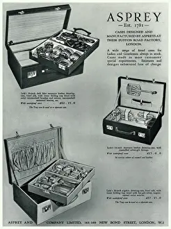 Tortoiseshell: Advert for Asprey dressing case 1934