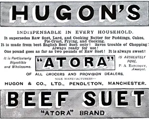 Beef: An advertisement for Atora's Beef Suet
