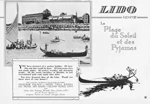 Plage: Advert for the attractions of the Lido, Venice