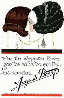 Combs: Advertisement for Auguste Bonaz hair combs