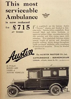 Longbridge: Advertisement for the Austin ambulance