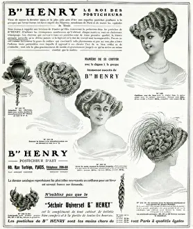 Fake: Advert for B Henry hairpieces 1908
