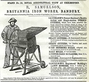 Chronicle: Advert, B Samuelson, Britannia Iron Works, Banbury