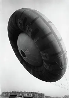 Fulda: Advertising balloon for the town of