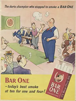 Fanzine: Advertisement for Bar One cigarettes in Picture Post magazin