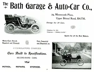Petrol: Advert, The Bath Garage & Auto-Car Co