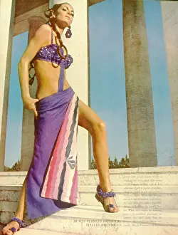 Suntan: Advertisement for beach wear