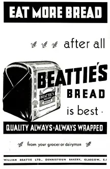 Beattie: Advertisement, Beattie's Bread is Best, Glasgow