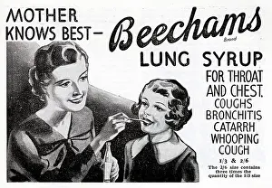 Pills: Advertisement for Beechams Lung Syrup