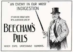 Pills: Advert for Beecham's Pills 1916