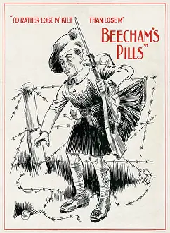 Bayonet: Advert for Beecham's Pills WWI