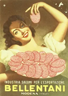 Modena: Advertisement for Bellentani cold meats