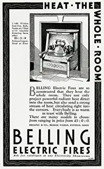 Cuppa: Advert for Belling eletctric fires 1931
