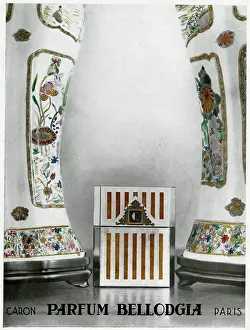 Perfume: Advertisement for Bellodgia perfume by Caron